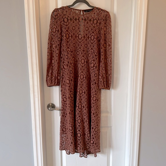RARE lace Zara Woman Black Label Dress - Picture 1 of 2